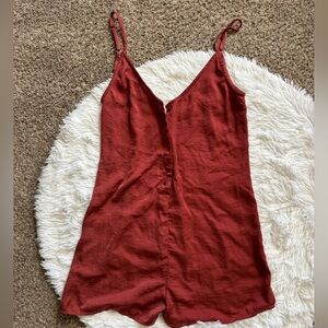 Blue Lemon Silky Shorts Romper Lightweight Lounge Womens Size Small